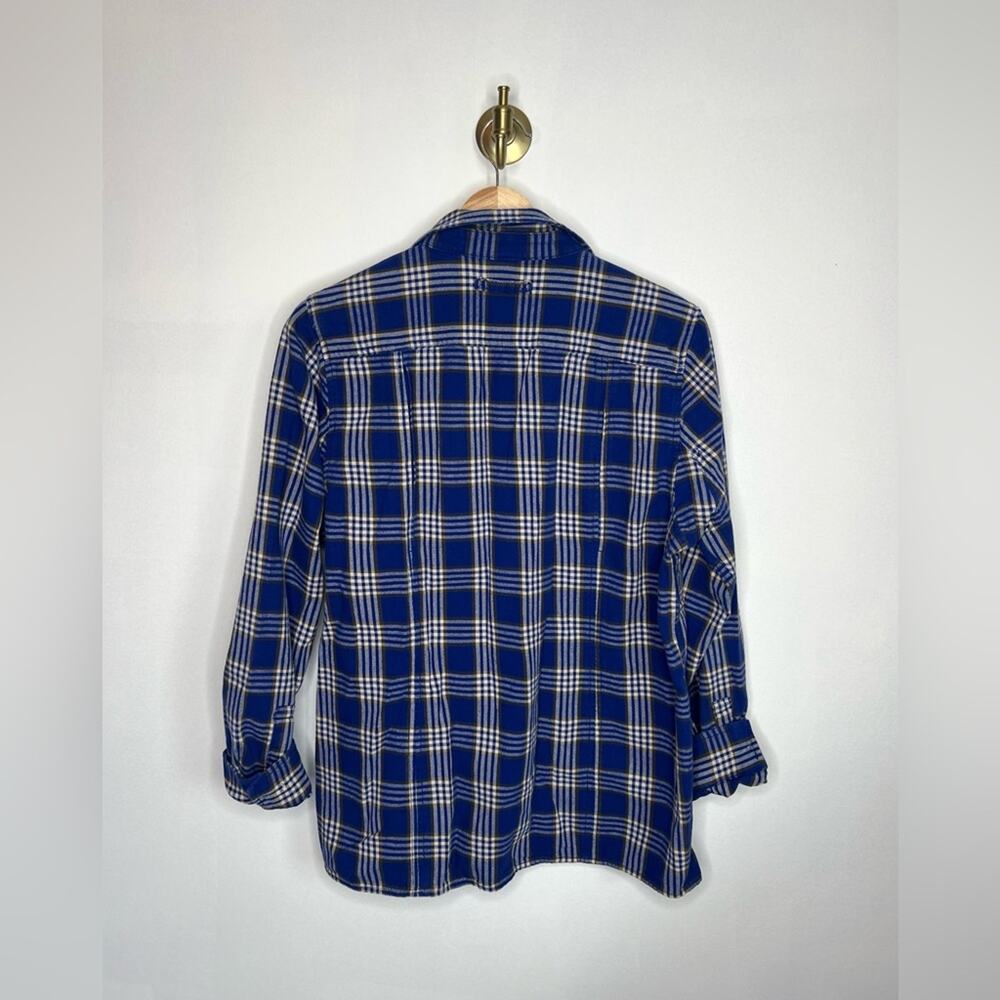 Duluth Blue Plaid Flannel Button Shirt - Picture 2 of 4